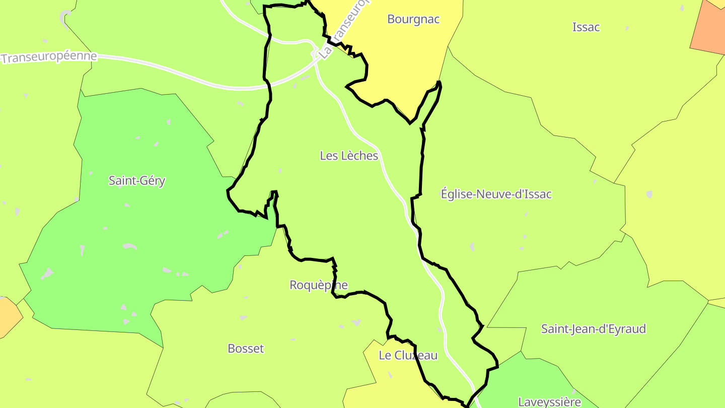 Carte des prix de l'immobilier Les Lèches