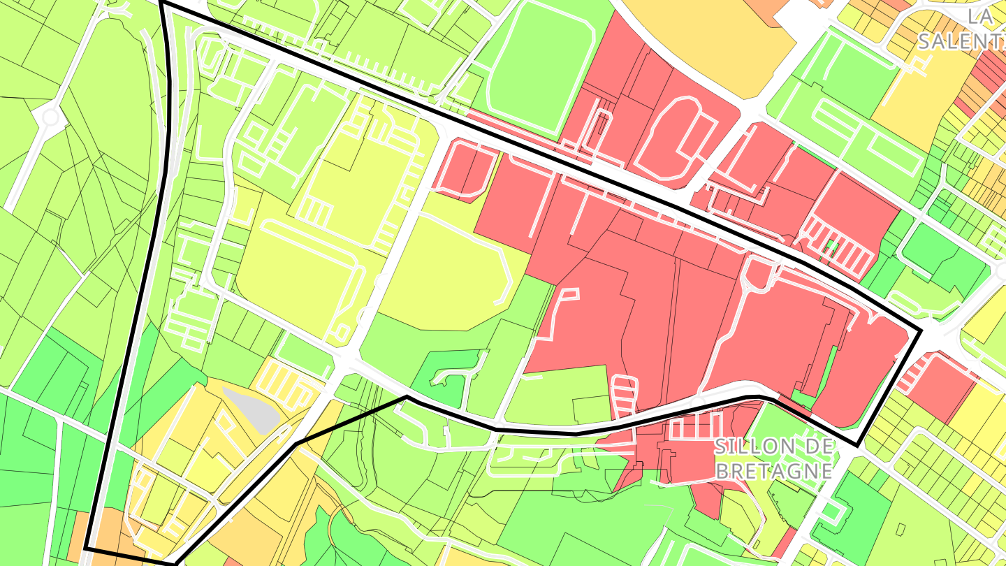 Carte des prix de l'immobilier Les Lions-Angevinière