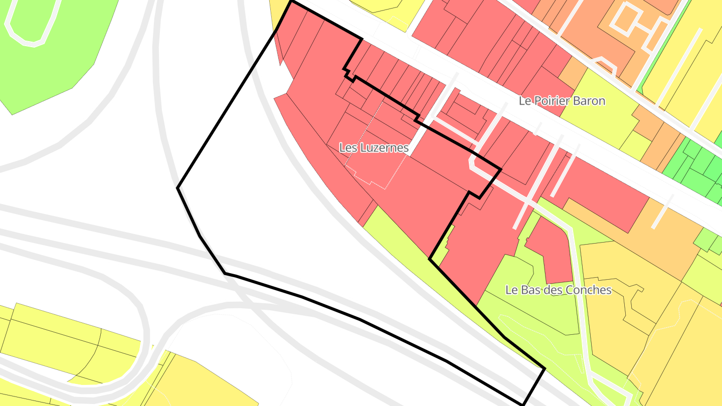 Carte des prix de l'immobilier Les Luzernes