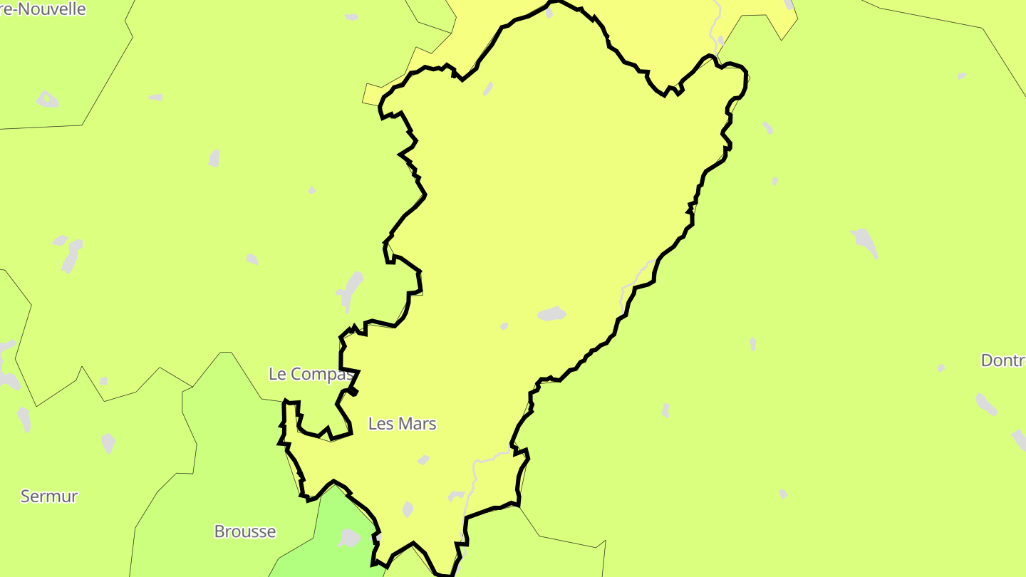 Carte des prix de l'immobilier Les Mars