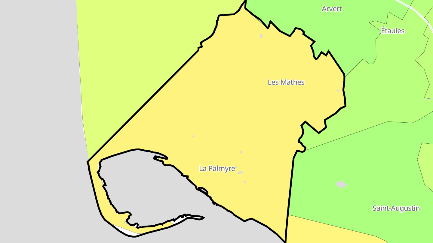Carte des prix de l'immobilier Les Mathes
