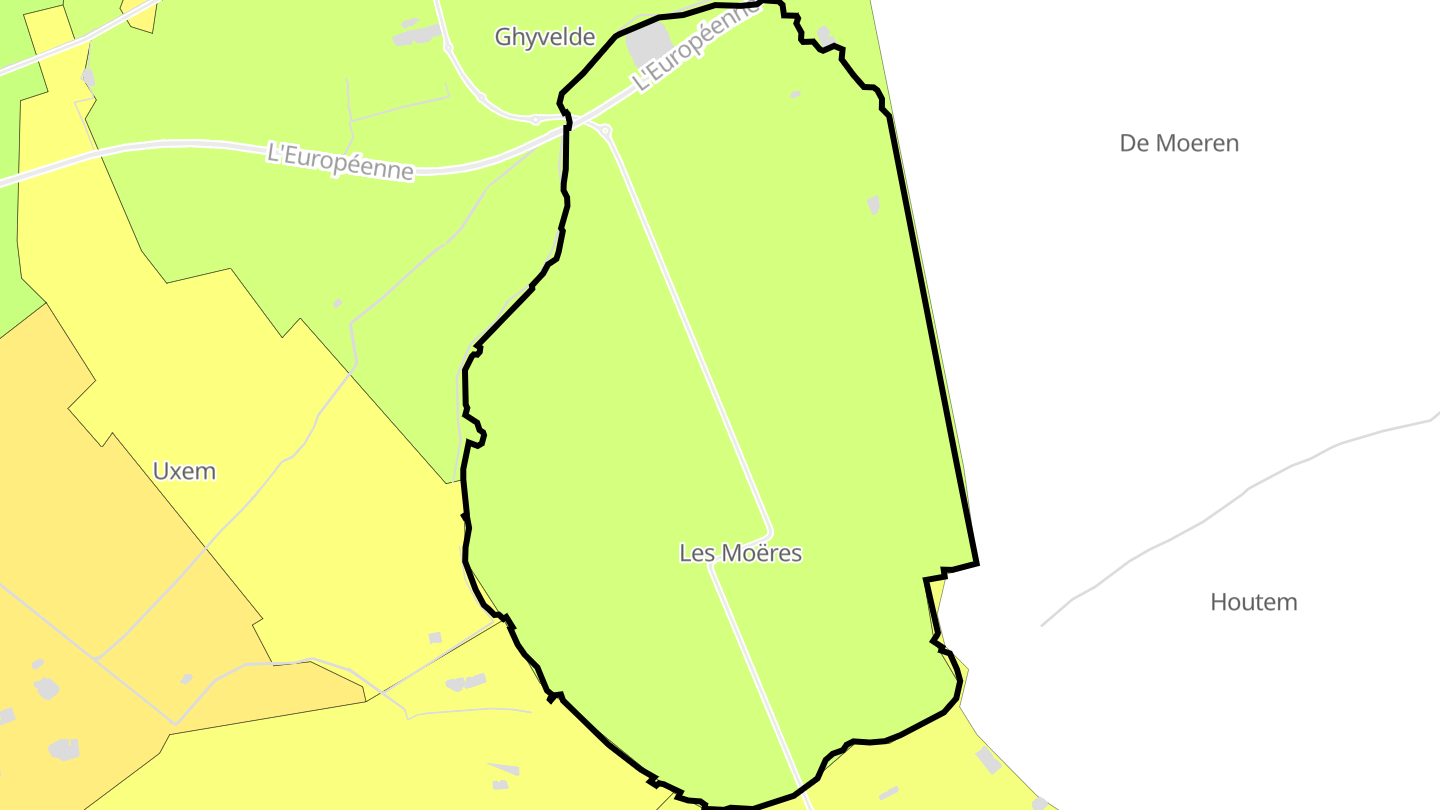 Carte des prix de l'immobilier Les Moëres