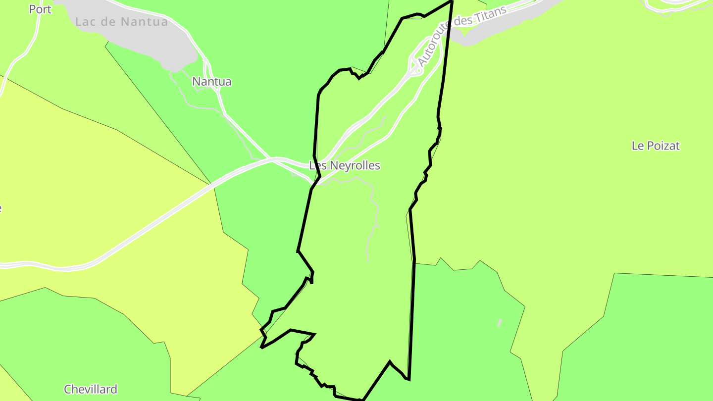 Carte des prix de l'immobilier Les Neyrolles