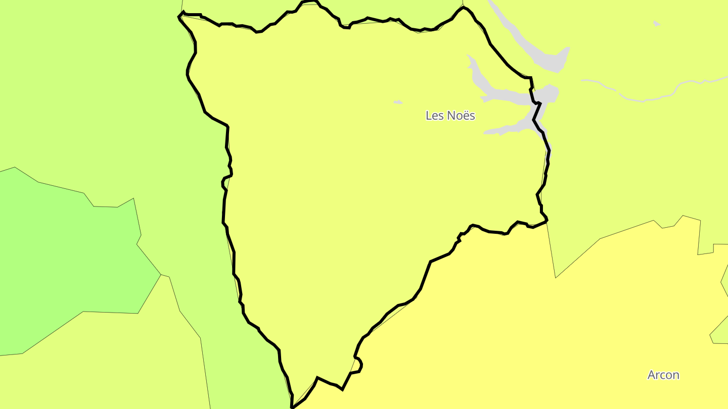 Carte des prix de l'immobilier Les Noës