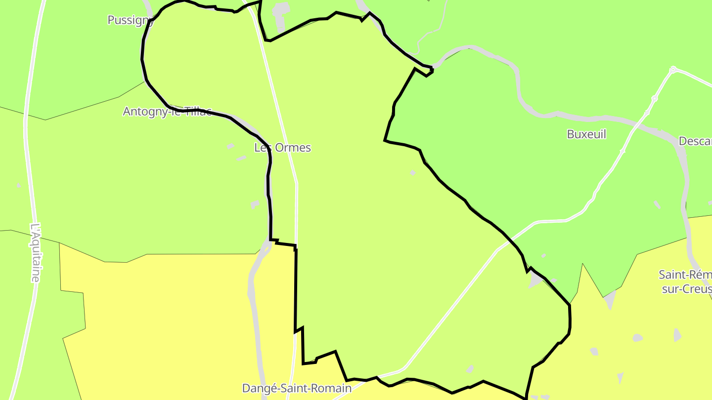 Carte des prix de l'immobilier Les Ormes