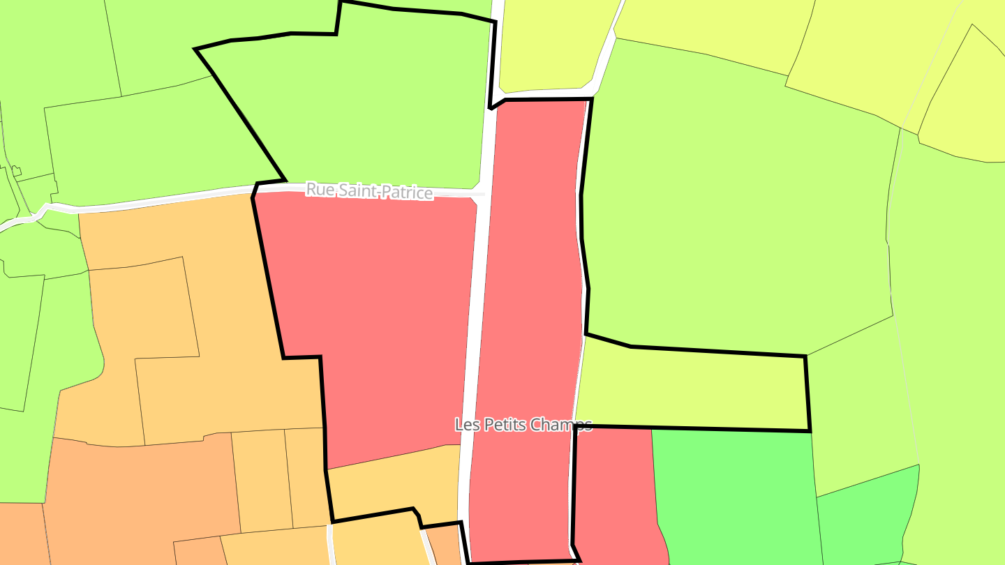 Carte des prix de l'immobilier Les Petits Champs