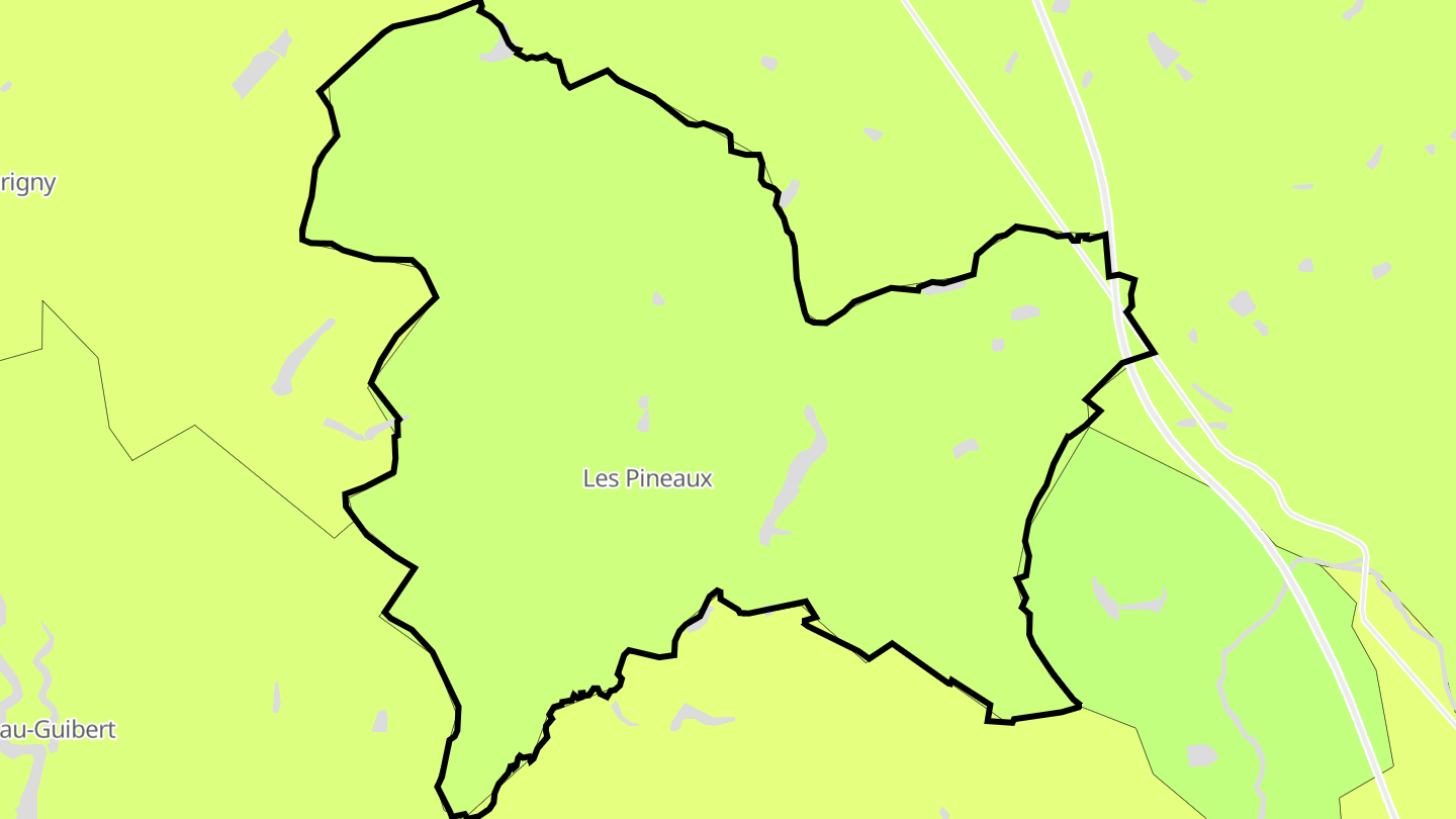 Carte des prix de l'immobilier Les Pineaux