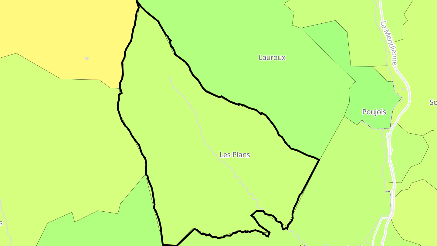Carte des prix de l'immobilier Les Plans