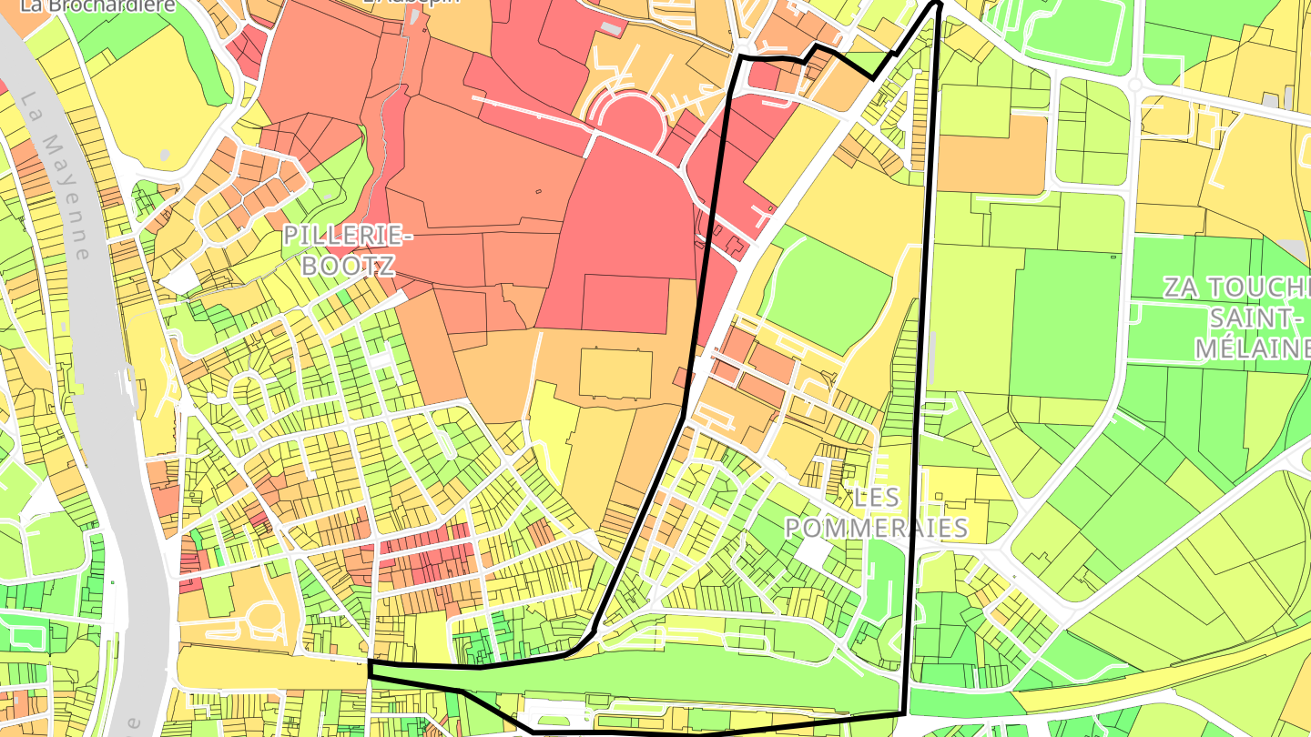 Carte des prix de l'immobilier Les Pommeraies