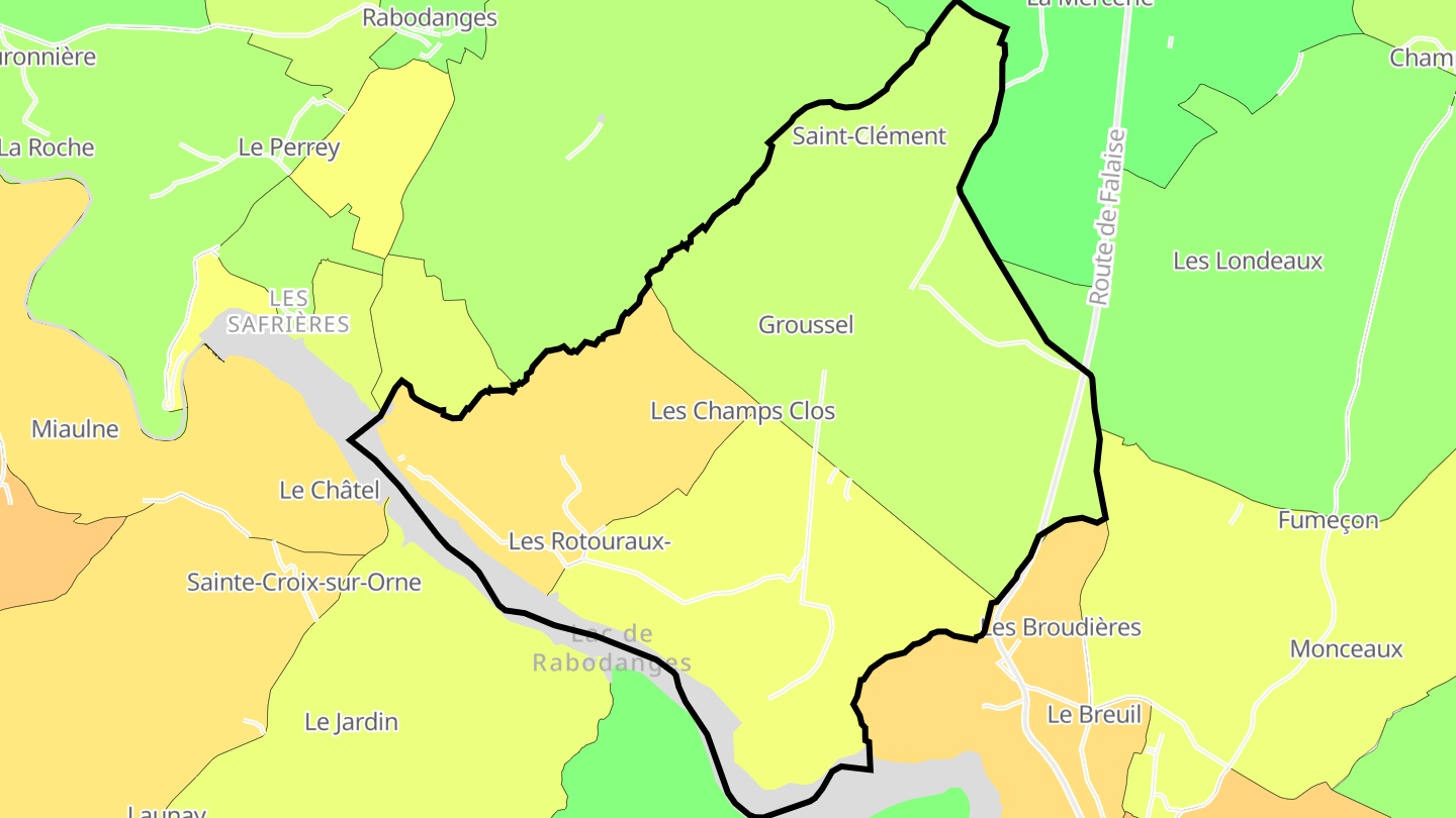 Carte des prix de l'immobilier Les Rotours