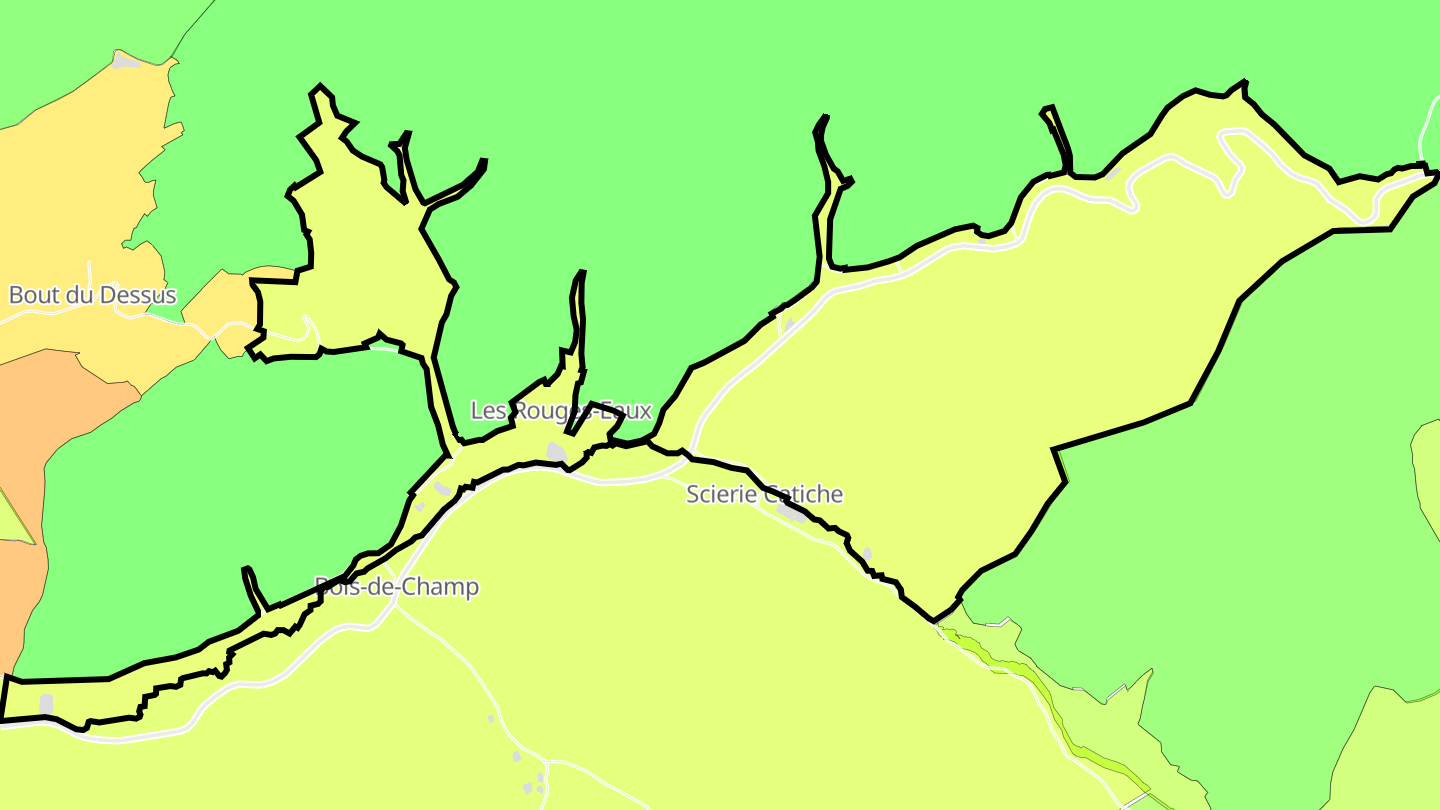 Carte des prix de l'immobilier Les Rouges-Eaux