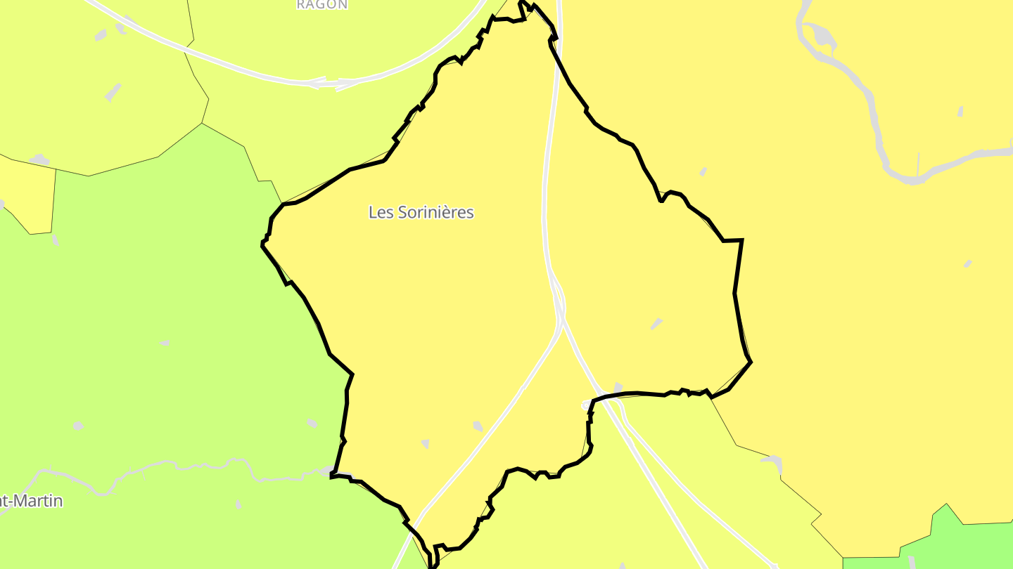 Carte des prix de l'immobilier Les Sorinières