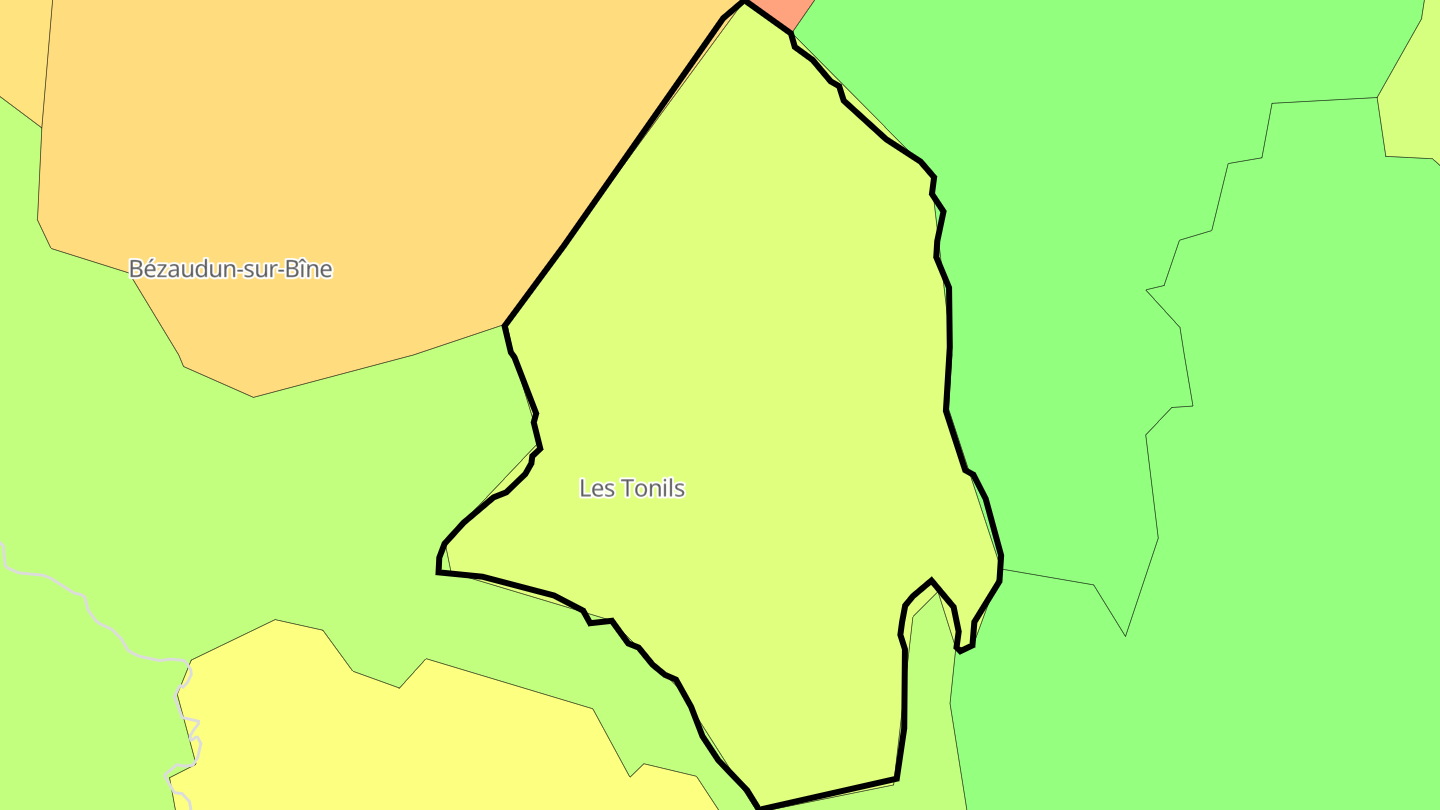 Carte des prix de l'immobilier Les Tonils