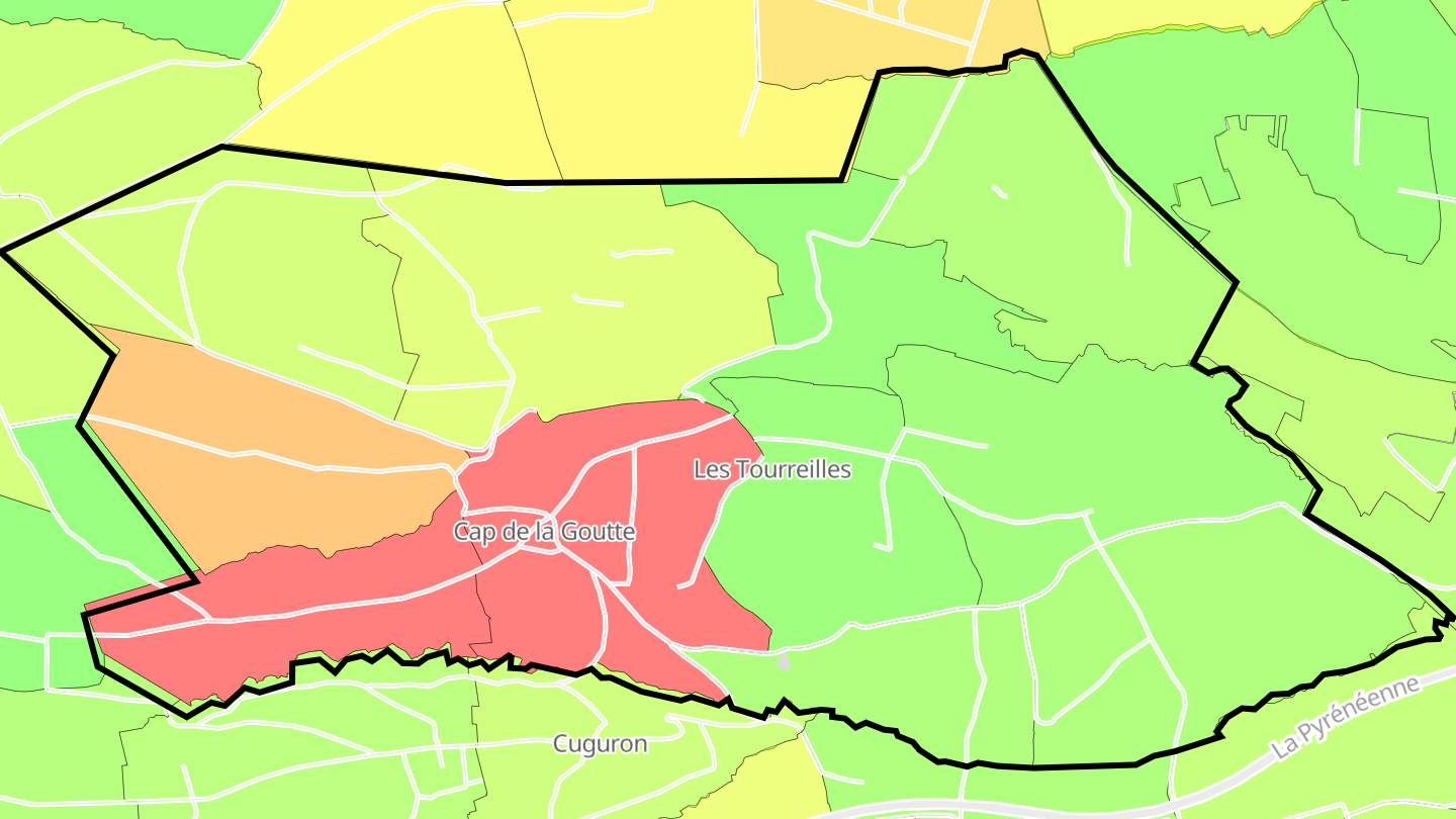 Carte des prix de l'immobilier Les Tourreilles