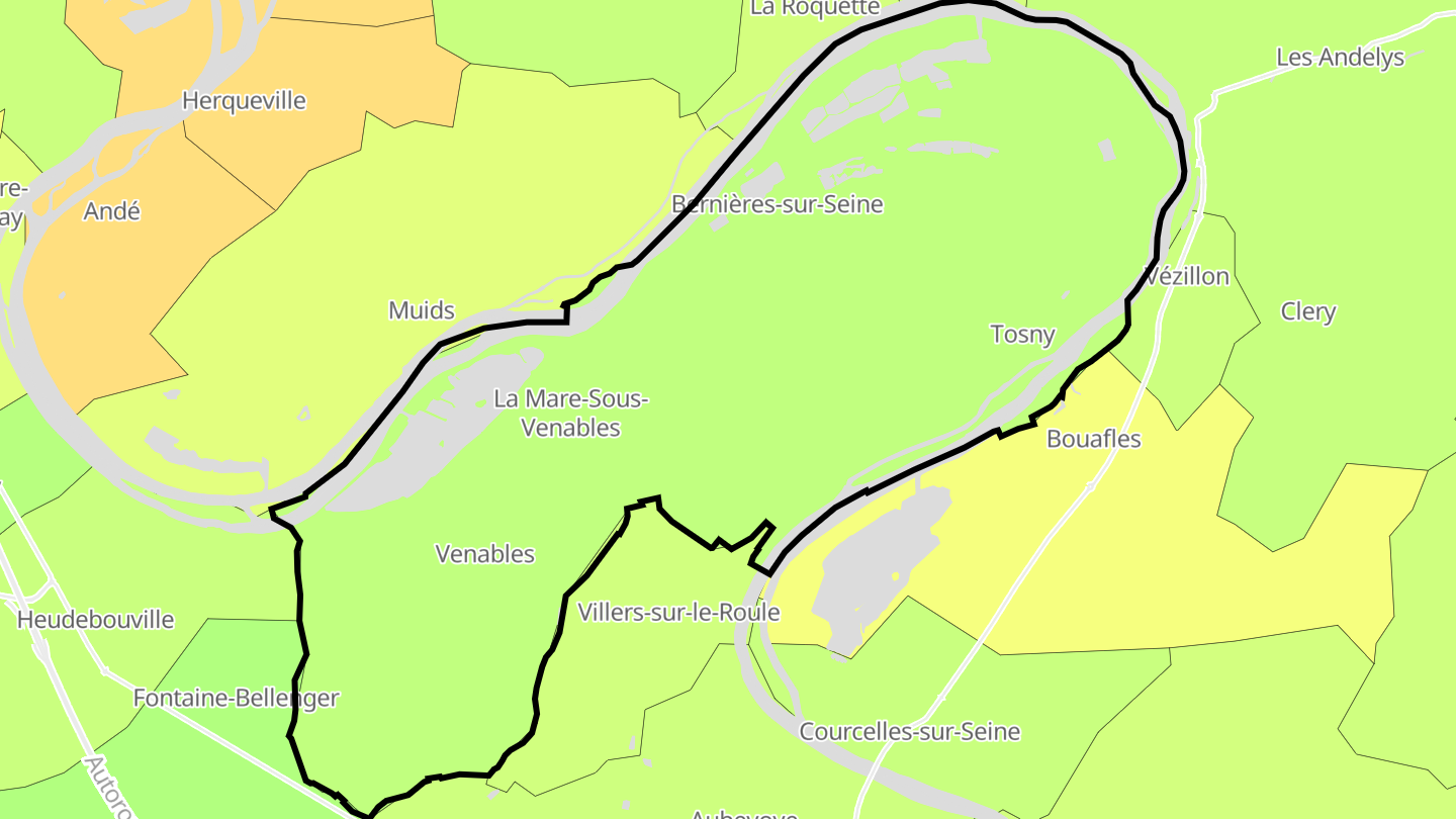 Carte des prix de l'immobilier Les Trois Lacs
