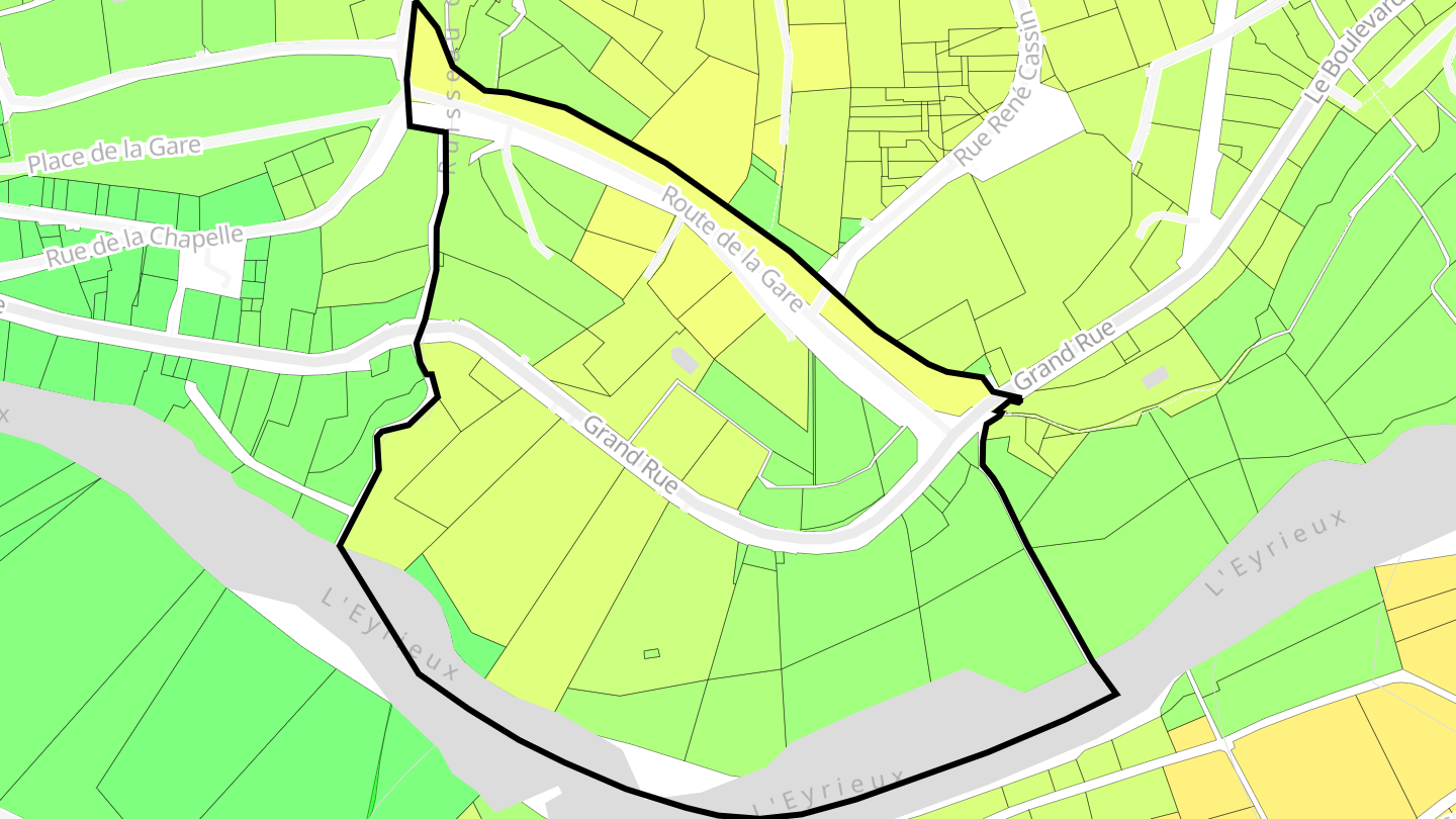 Carte des prix de l'immobilier Les Vallats