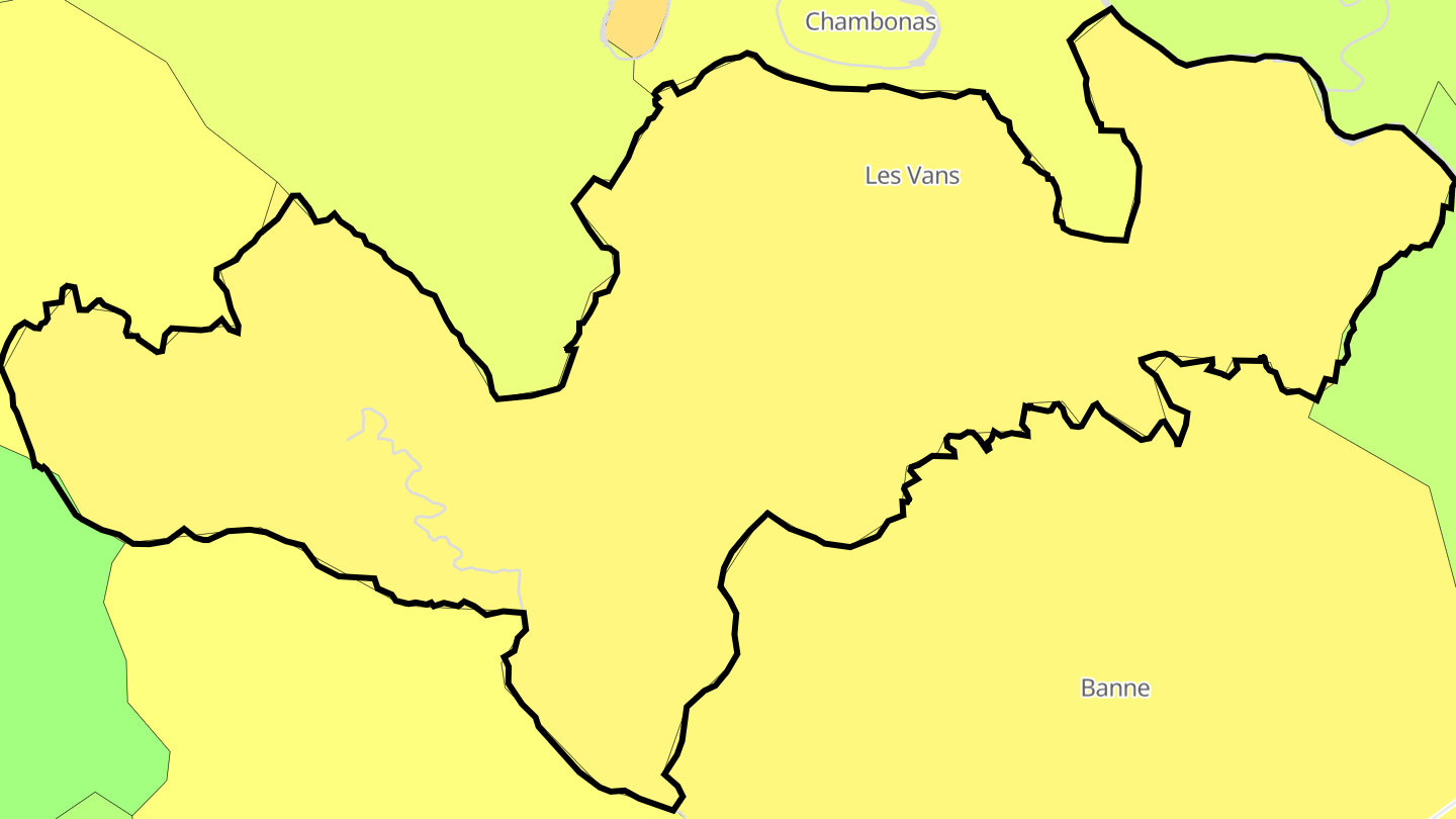Carte des prix de l'immobilier Les Vans
