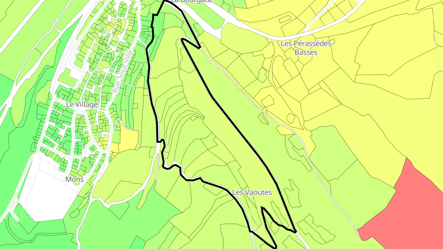 Carte des prix de l'immobilier Les Vaoutes