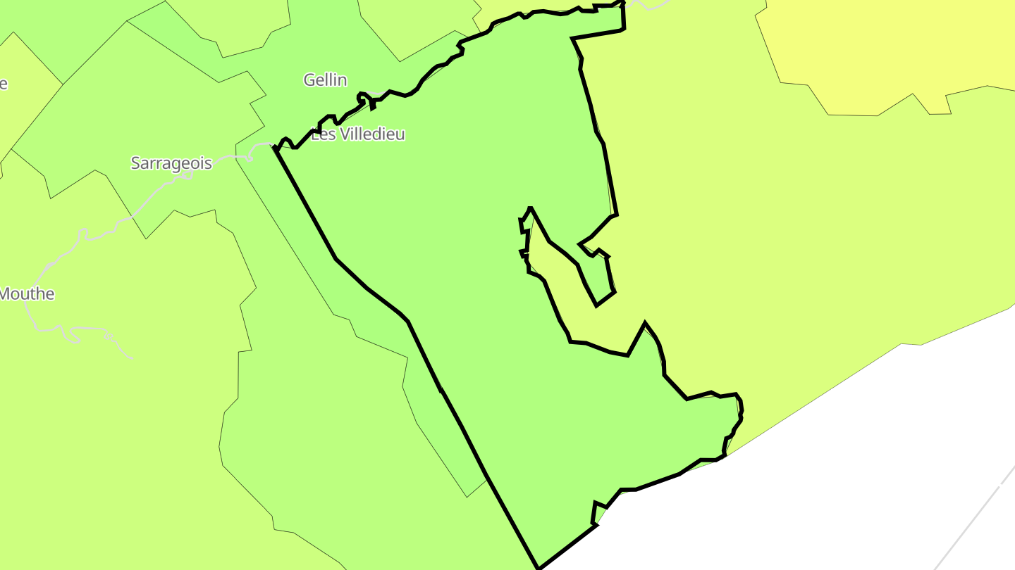 Carte des prix de l'immobilier Les Villedieu