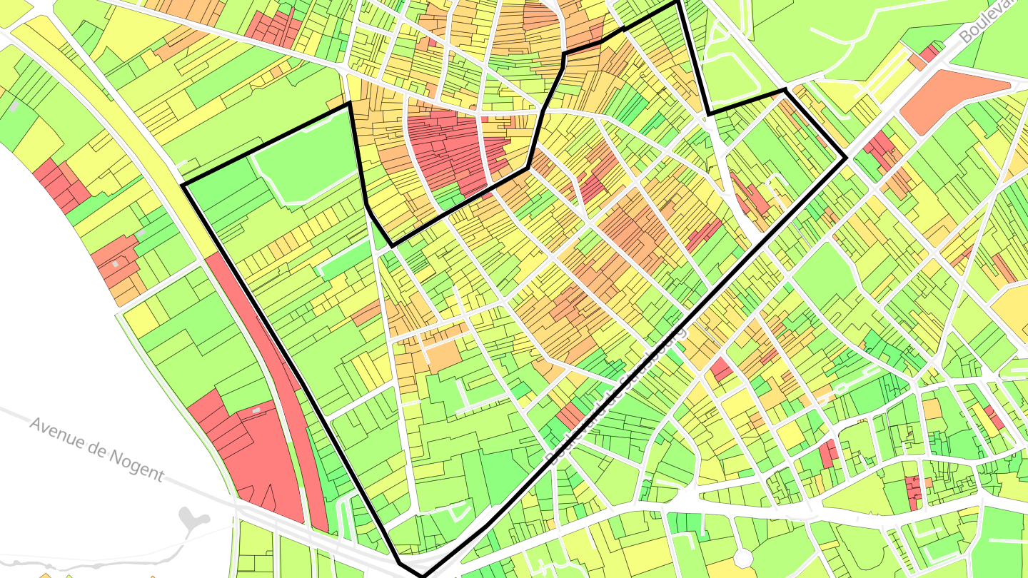 Carte des prix de l'immobilier Les Viselets