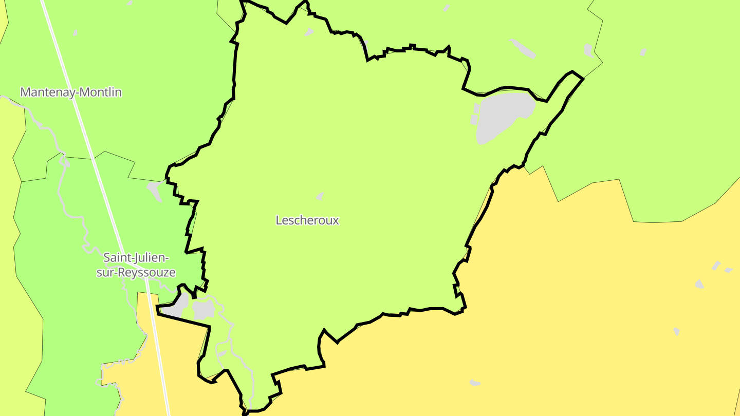 Carte des prix de l'immobilier Lescheroux