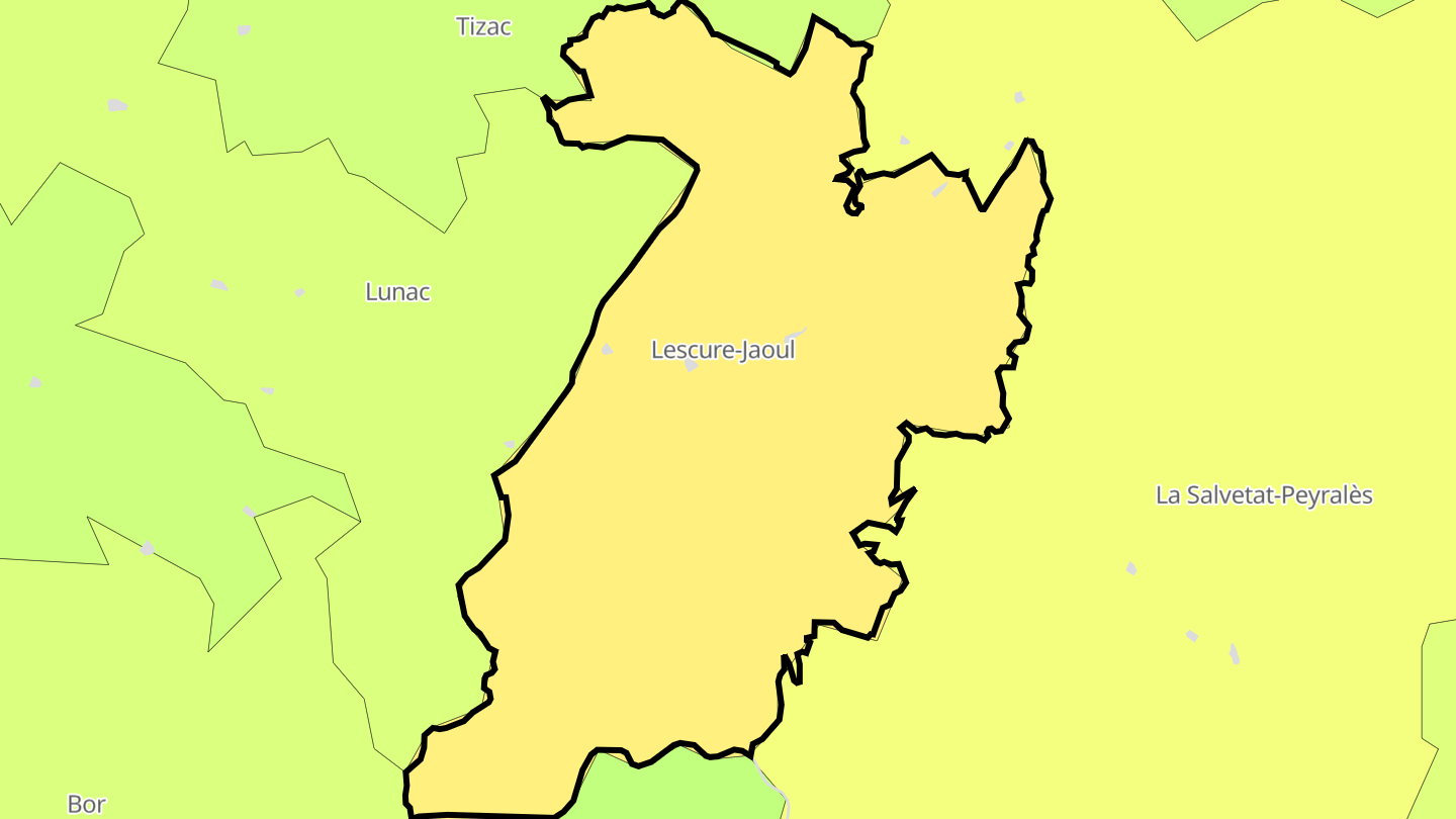 Carte des prix de l'immobilier Lescure-Jaoul