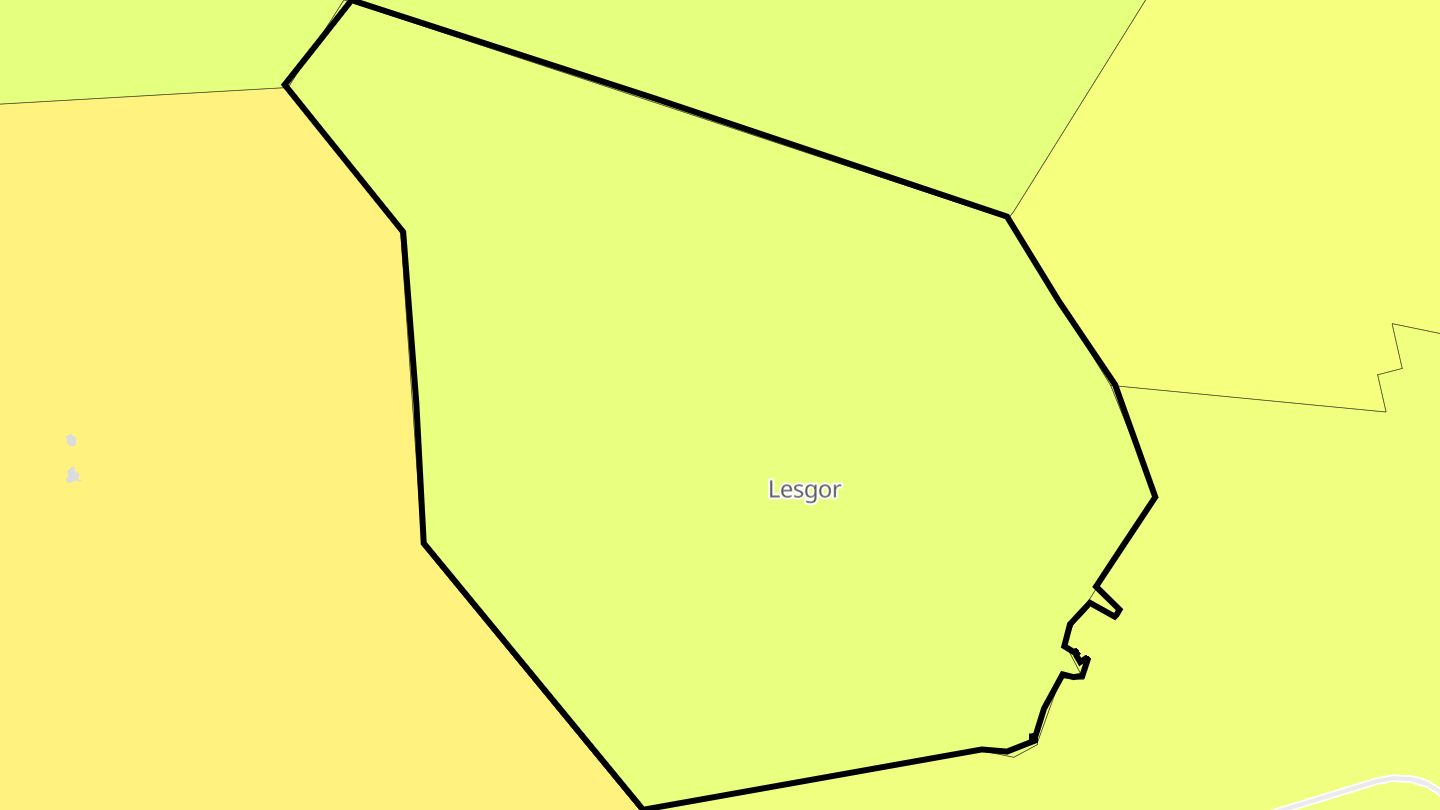 Carte des prix de l'immobilier Lesgor