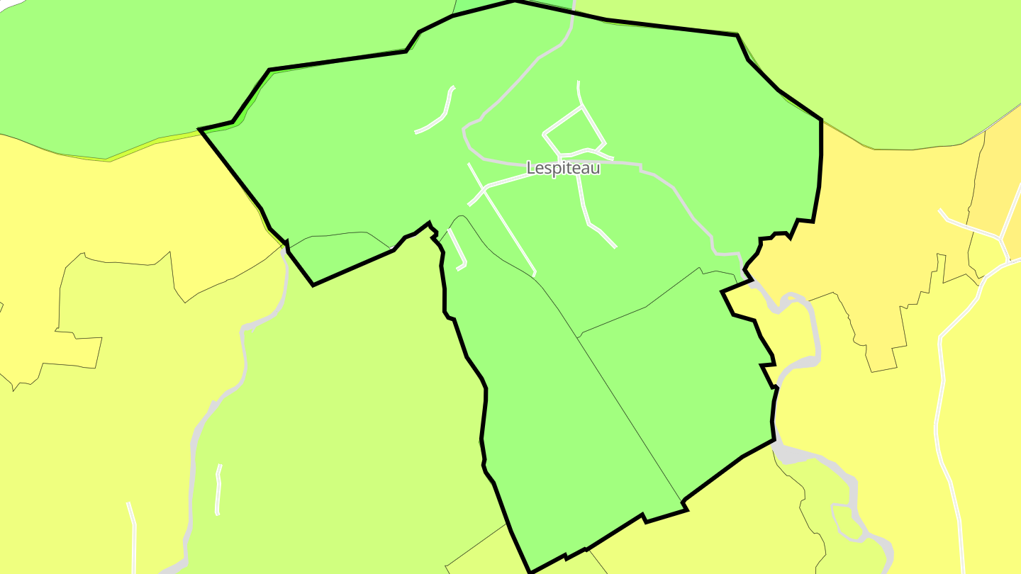 Carte des prix de l'immobilier Lespiteau
