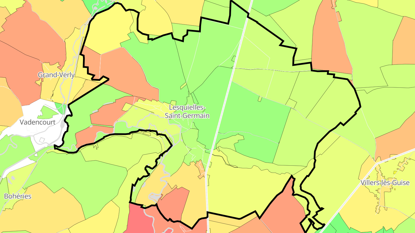 Carte des prix de l'immobilier Lesquielles-Saint-Germain