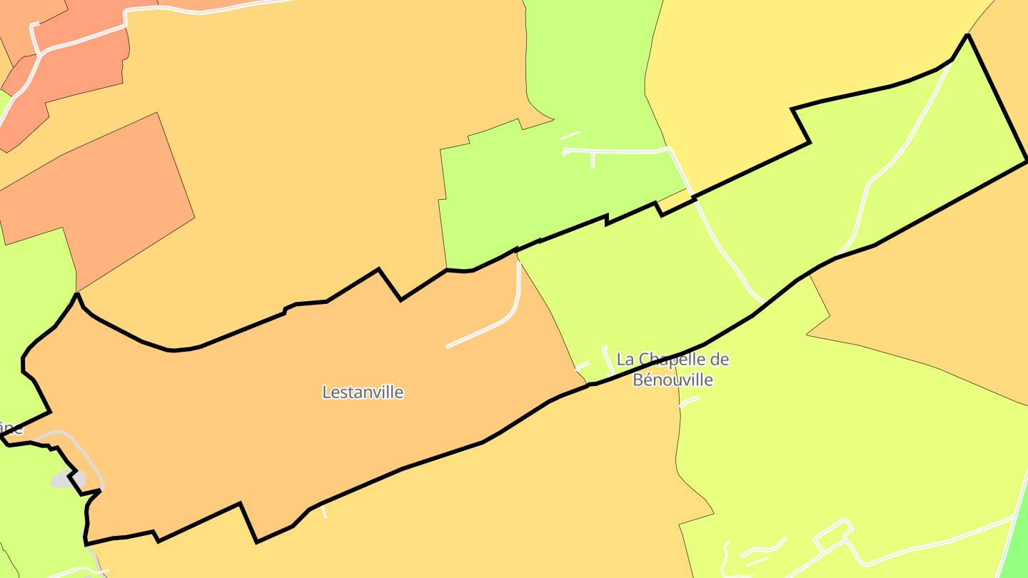 Carte des prix de l'immobilier Lestanville