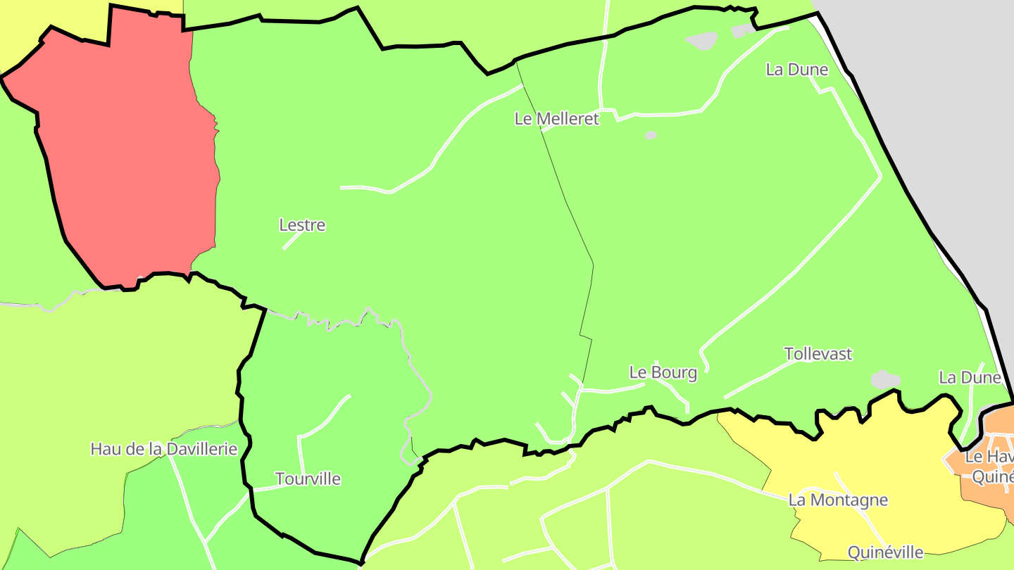 Carte des prix de l'immobilier Lestre