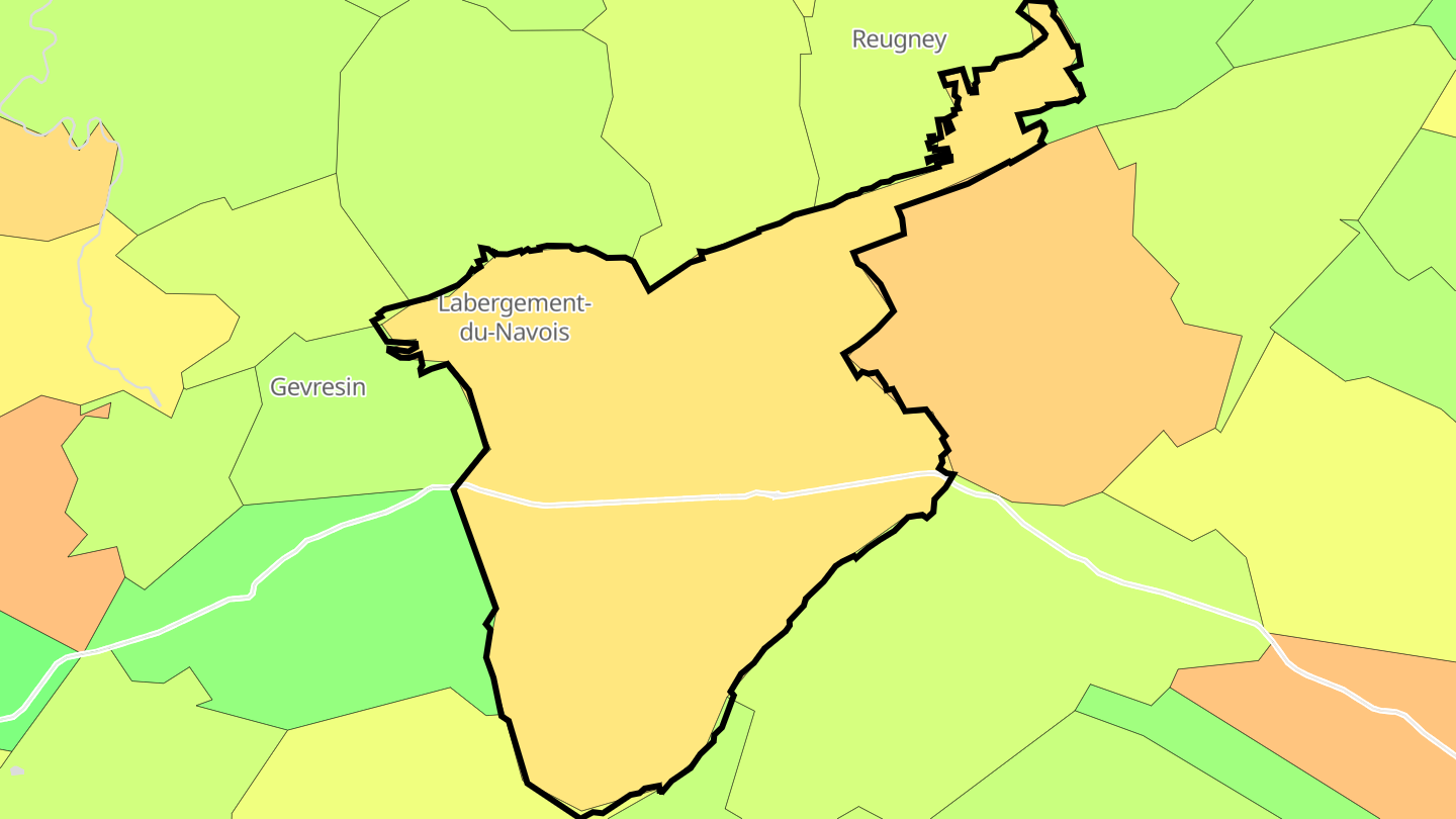 Carte des prix de l'immobilier Levier