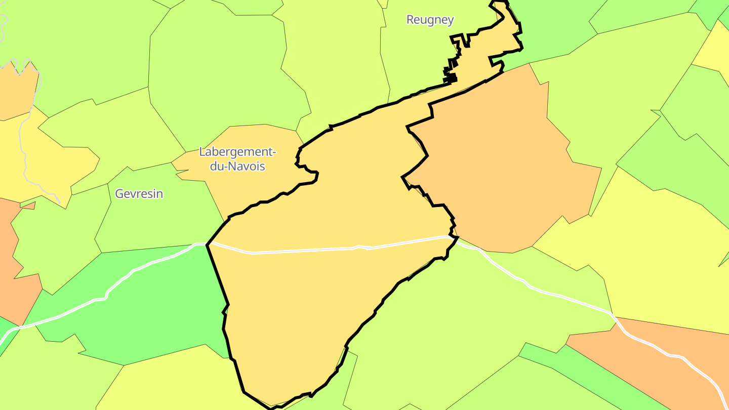 Carte des prix de l'immobilier Levier
