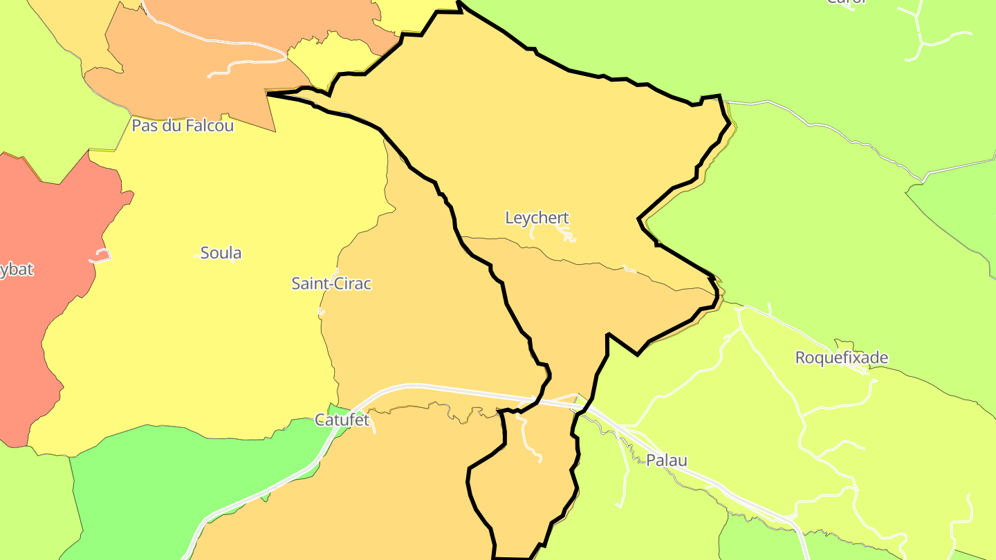 Carte des prix de l'immobilier Leychert