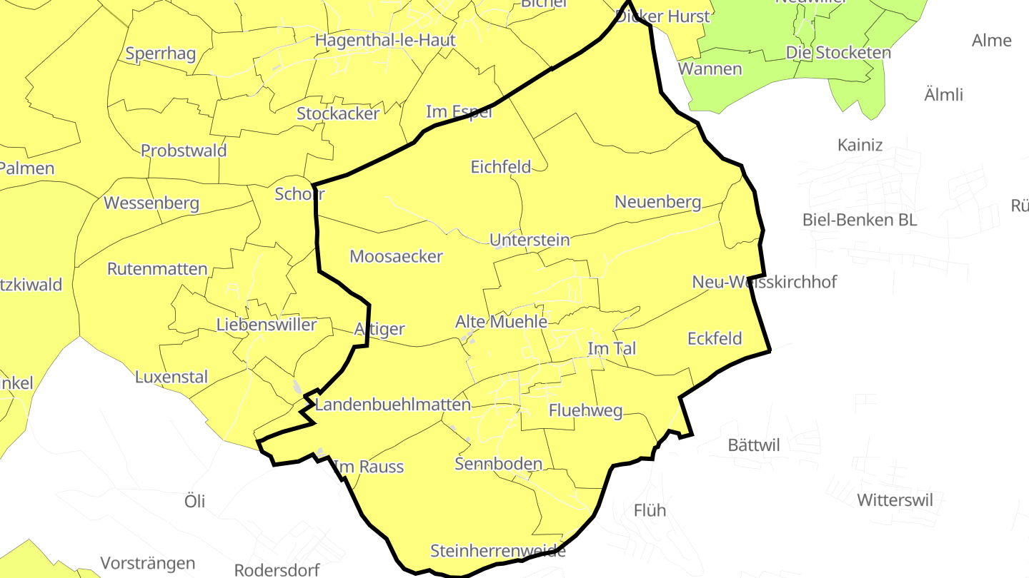 Carte des prix de l'immobilier Leymen