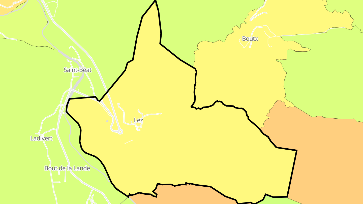 Carte des prix de l'immobilier Lez