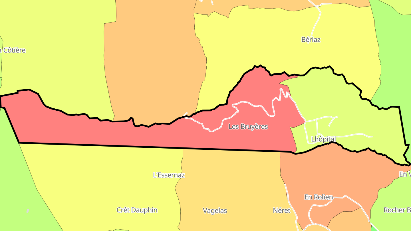 Carte des prix de l'immobilier Lhôpital
