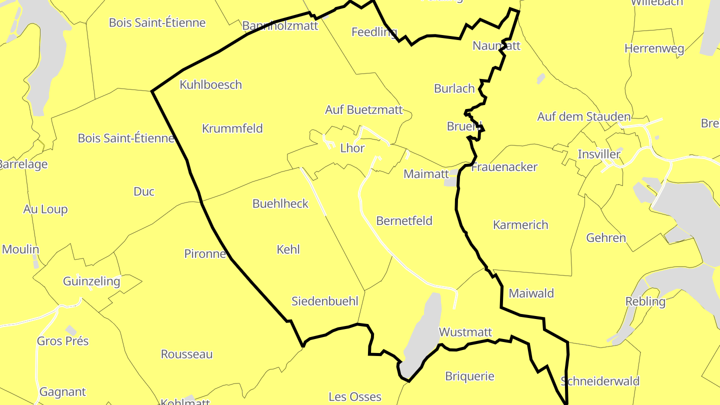 Carte des prix de l'immobilier Lhor