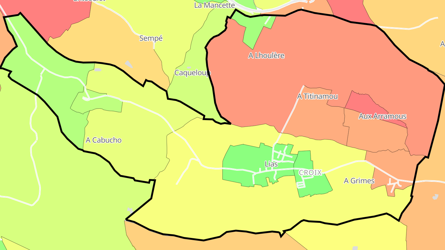Carte des prix de l'immobilier Lias