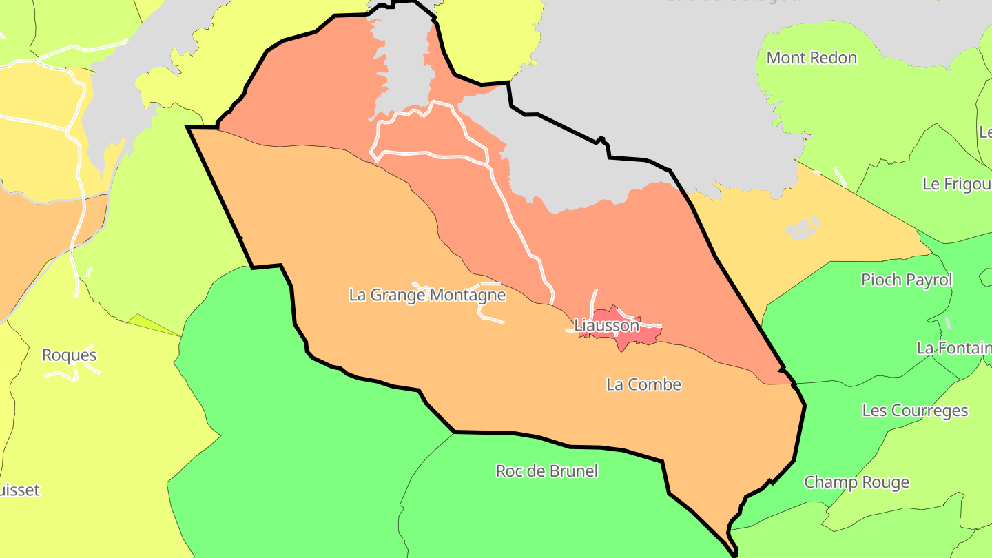 Carte des prix de l'immobilier Liausson