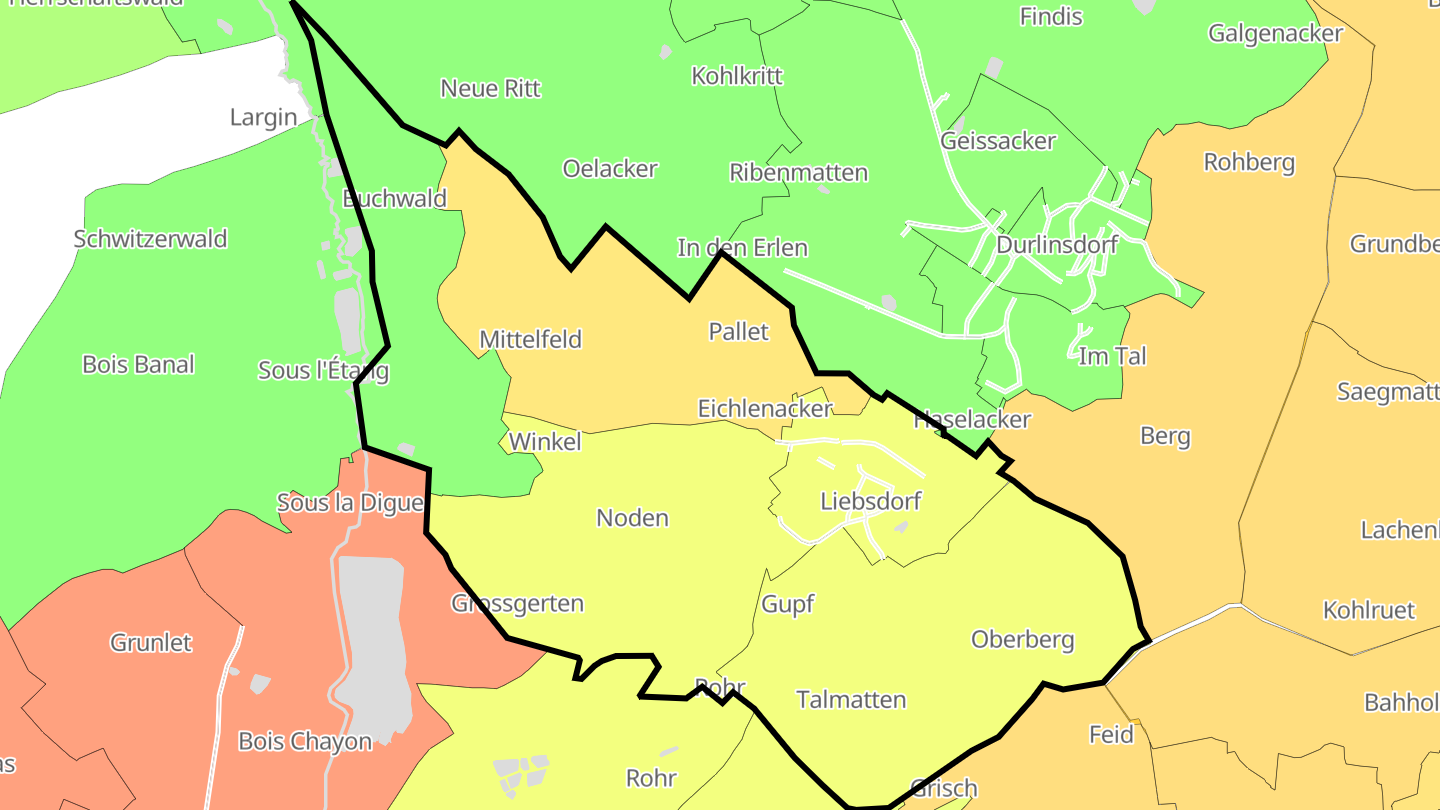 Carte des prix de l'immobilier Liebsdorf