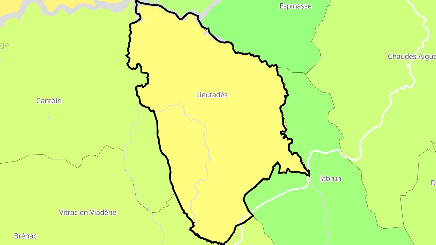Carte des prix de l'immobilier Lieutadès
