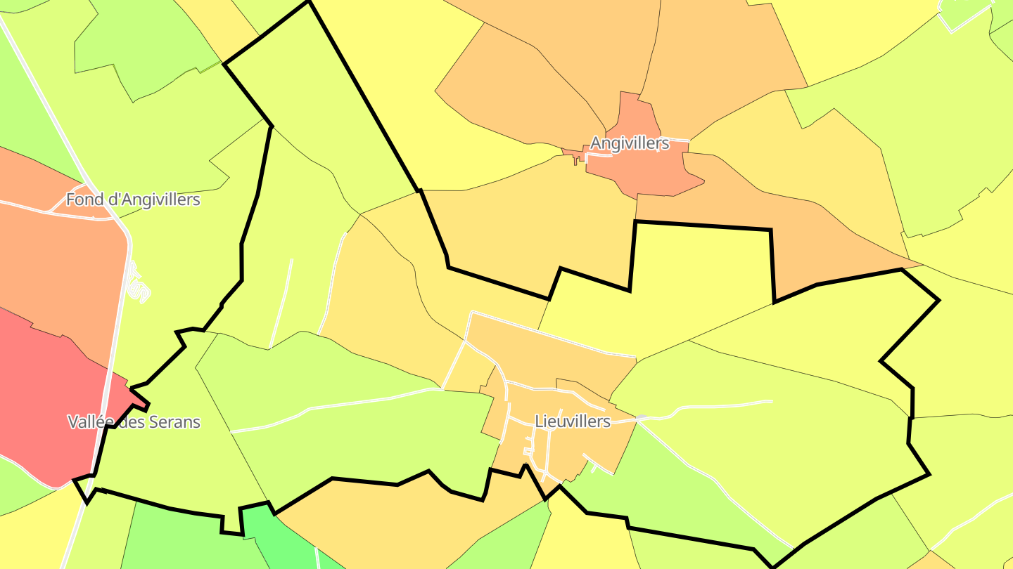 Carte des prix de l'immobilier Lieuvillers