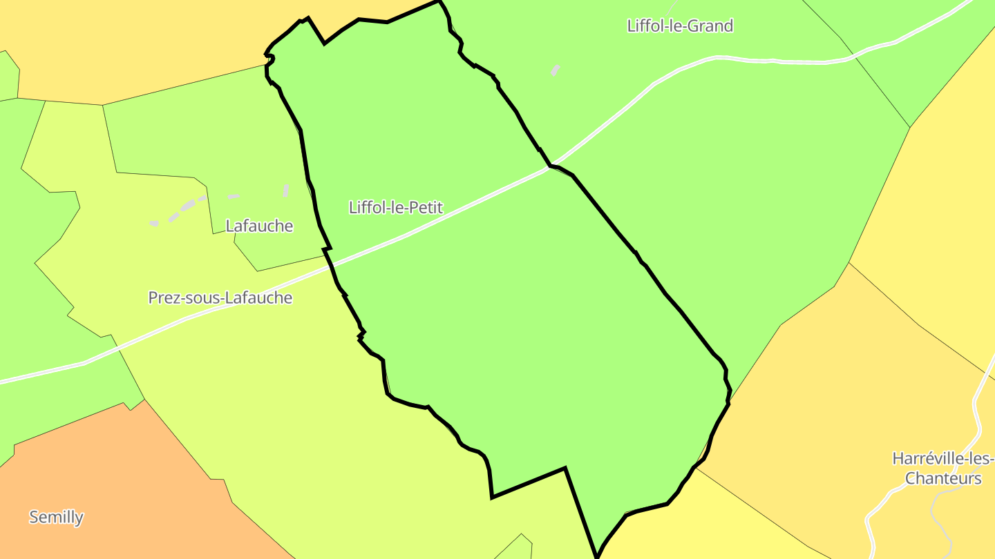 Carte des prix de l'immobilier Liffol-le-Petit