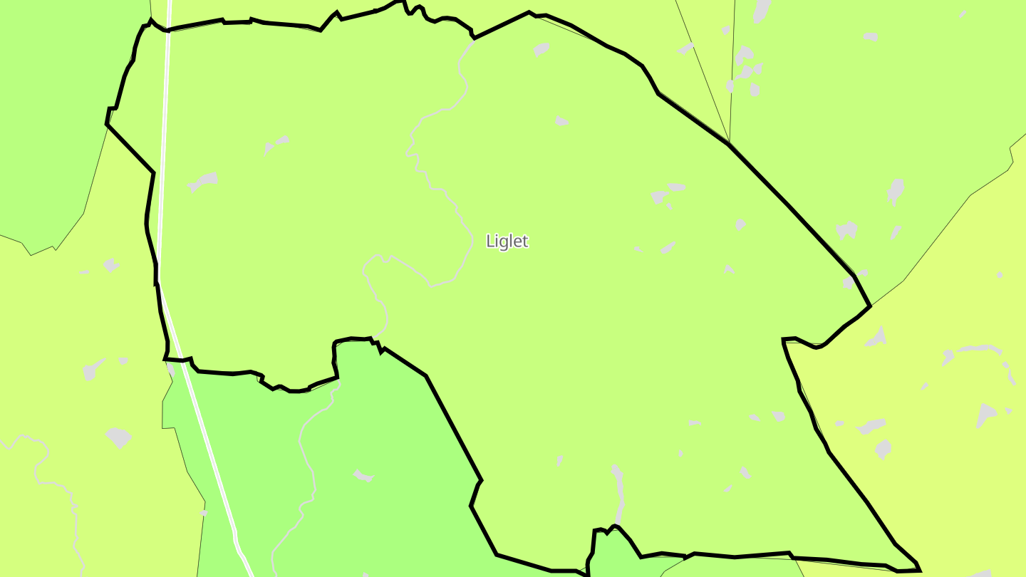 Carte des prix de l'immobilier Liglet