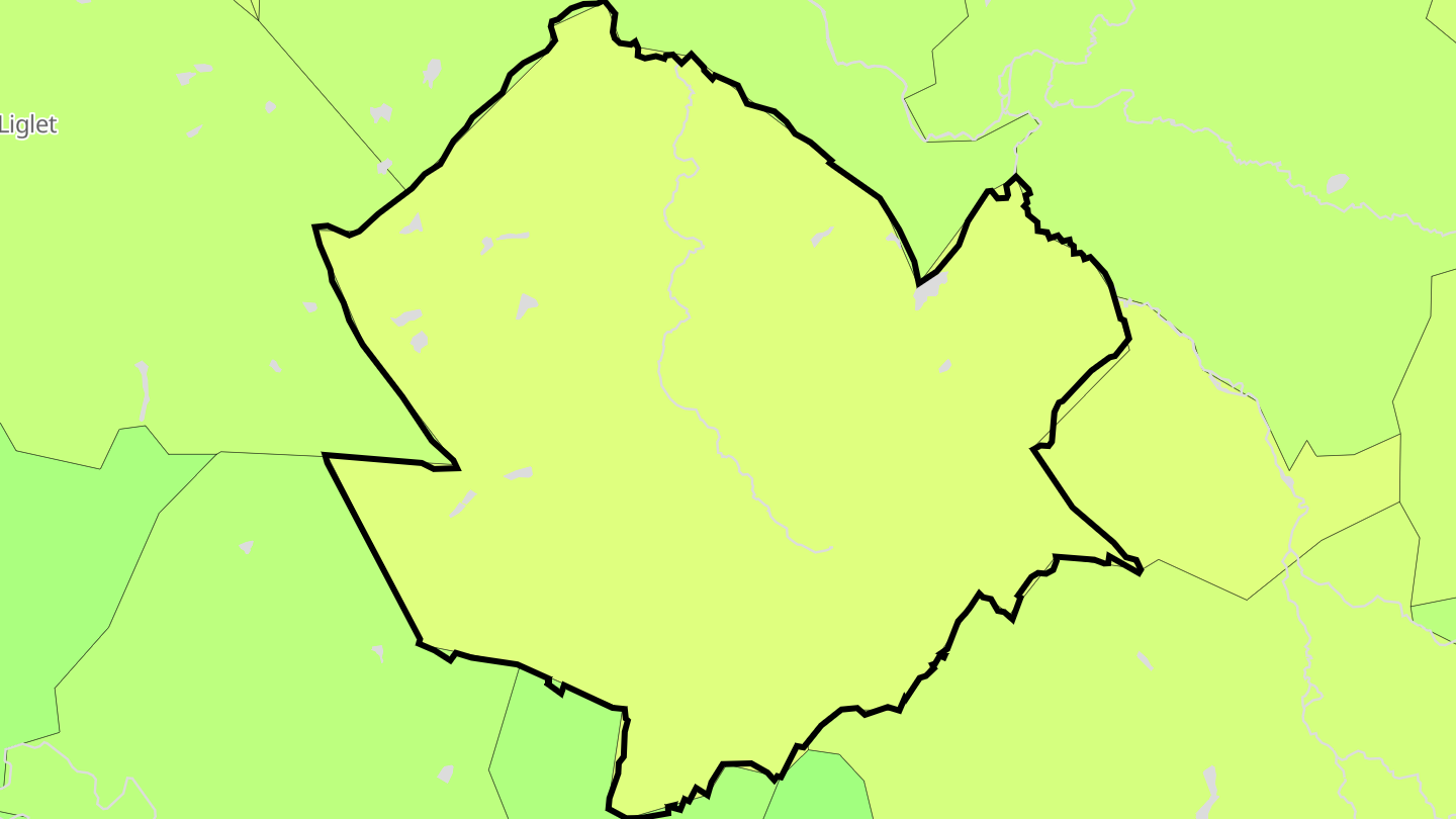 Carte des prix de l'immobilier Lignac