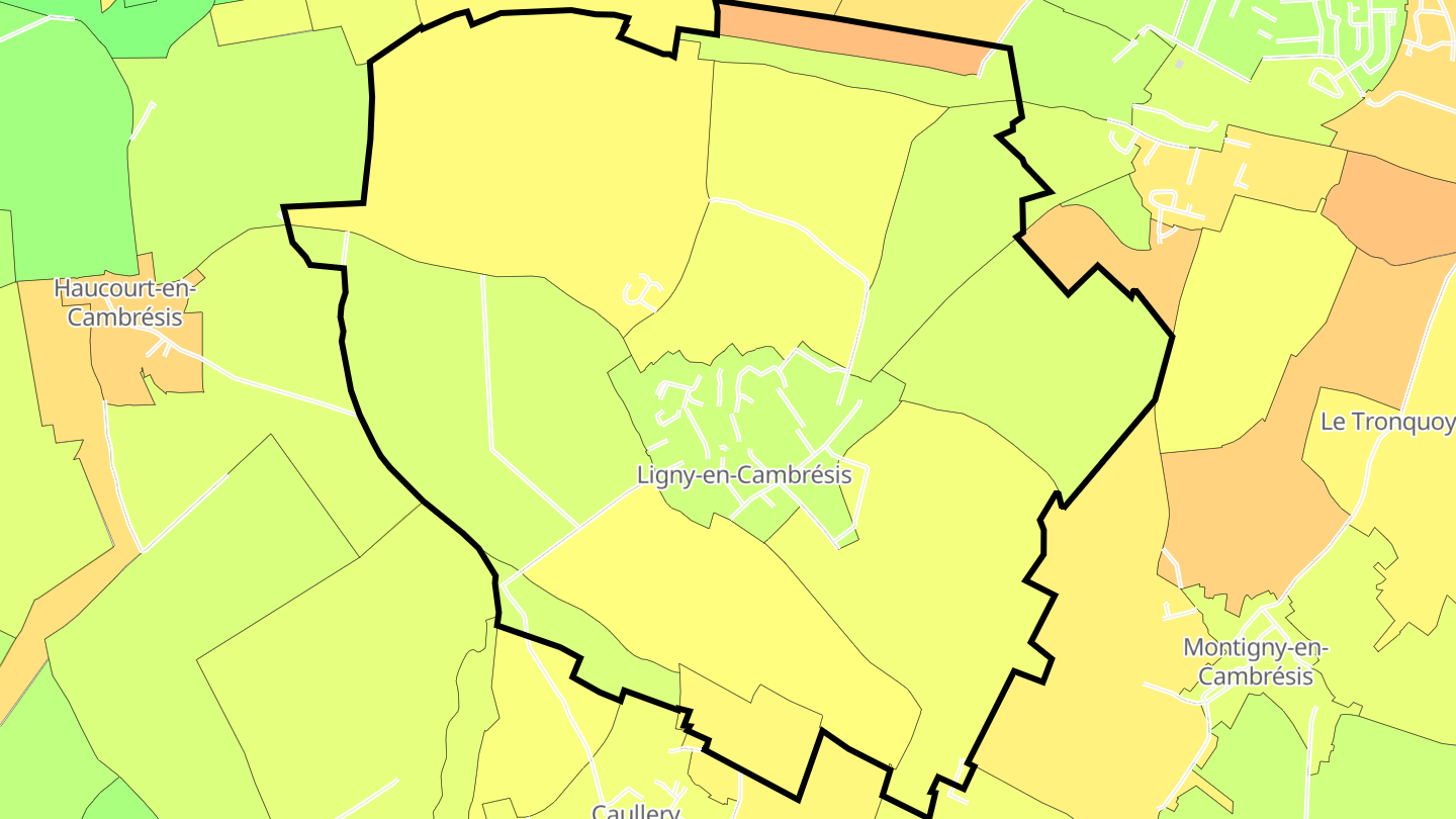 Carte des prix de l'immobilier Ligny-en-Cambrésis
