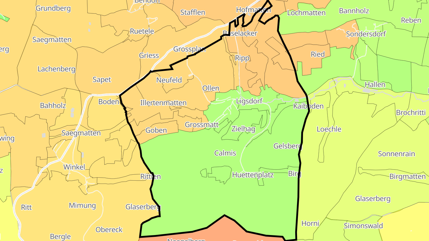 Carte des prix de l'immobilier Ligsdorf