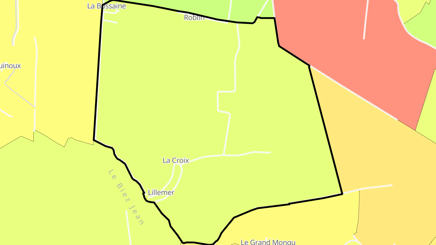 Carte des prix de l'immobilier Lillemer