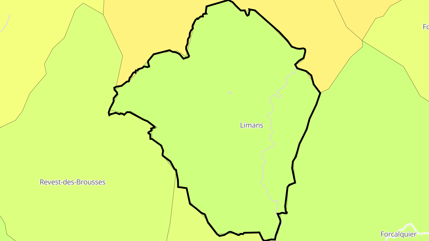 Carte des prix de l'immobilier Limans